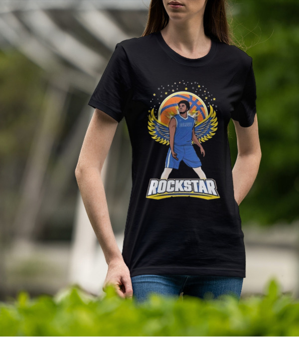 Believe Rockstar Basketball Wings And Stars T-Shirt