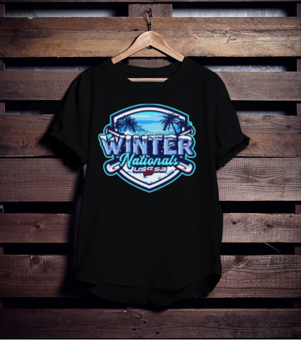WINTER NATIONALS USSSA Boombah Sports Complex February 8-9 2025 Palm Tree Snowboard T-Shirt