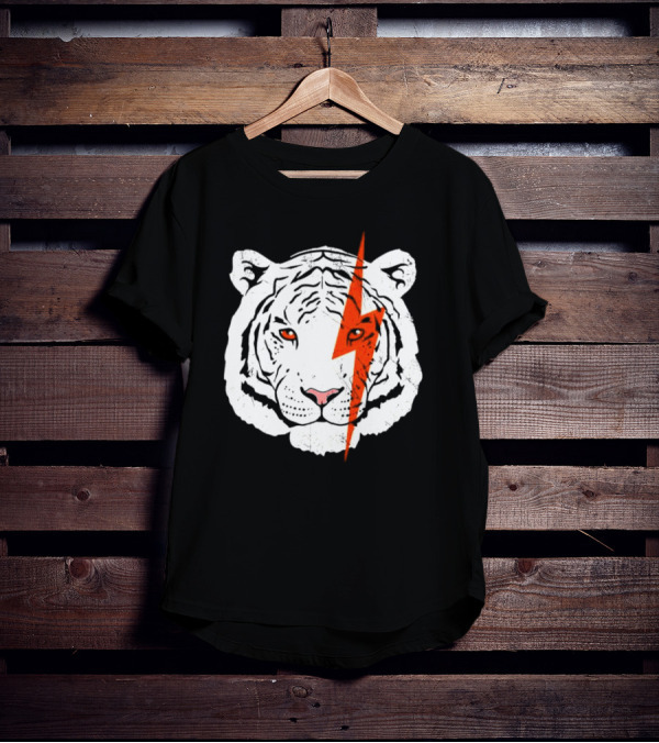 Cincinnati Bengals Lightning Tiger Logo T-Shirt