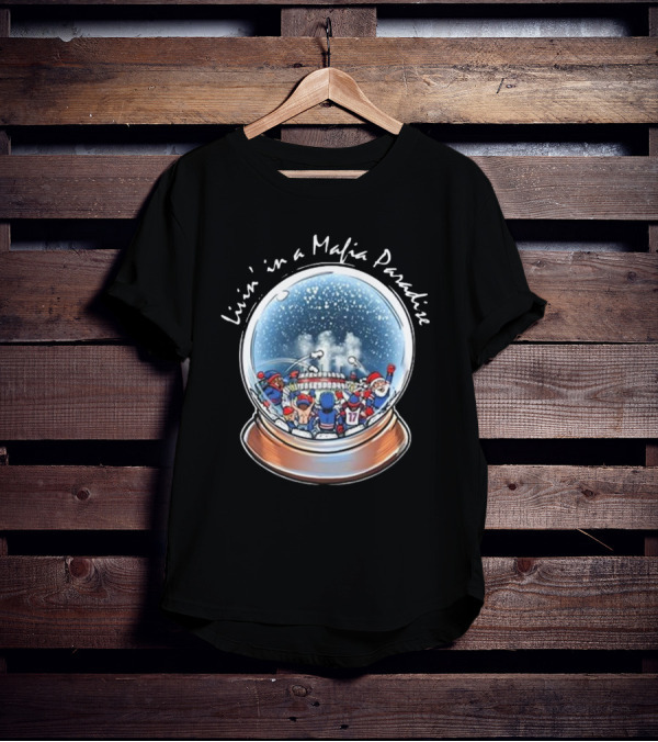 Livin’ In A Mafia Paradise Sports Snow Globe T-Shirt