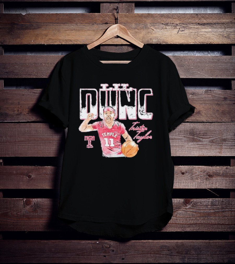 Lil Dunc Tristen Taylor Basketball Temple Owls Player T-Shirt