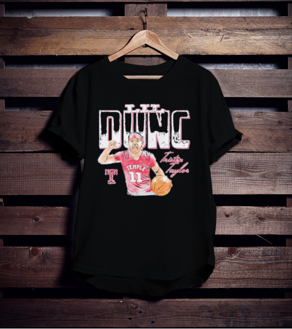 Lil Dunc Tristen Taylor Basketball Temple Owls Player T-Shirt