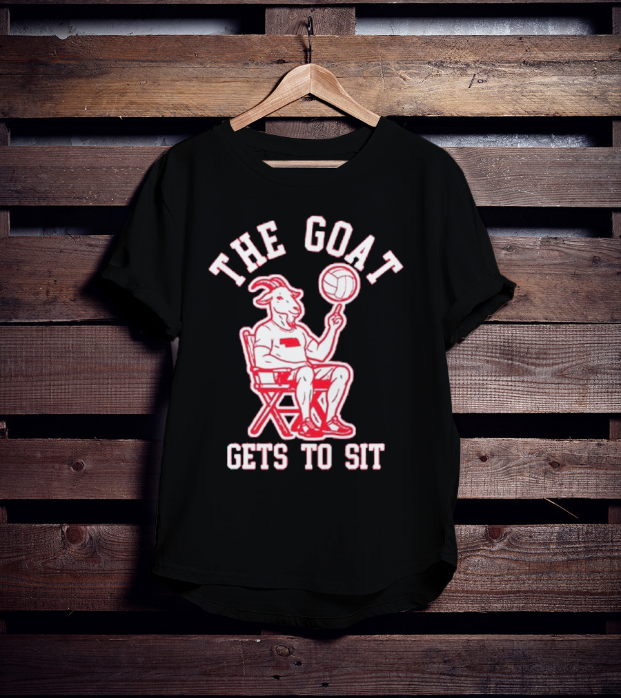 The Goat Gets To Sit Spinning Volleyball T-Shirt