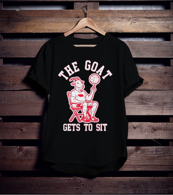 The Goat Gets To Sit Spinning Volleyball T-Shirt