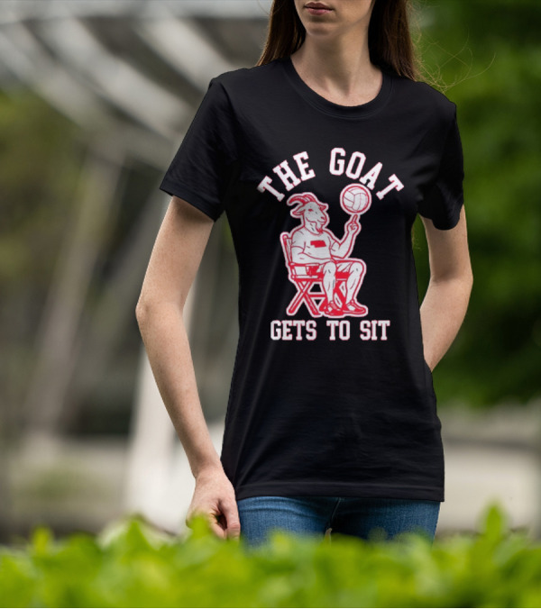 The Goat Gets To Sit Spinning Volleyball T-Shirt