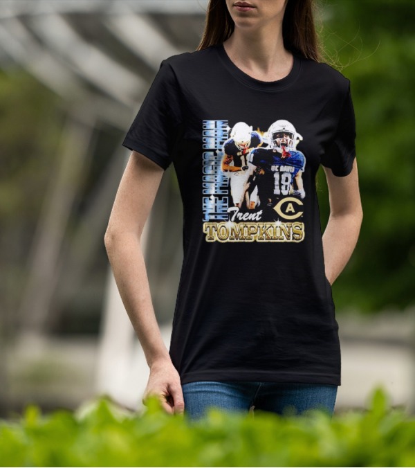Trent Tompkins The Maestro Man UC Davis Aggies Football 18 T-Shirt