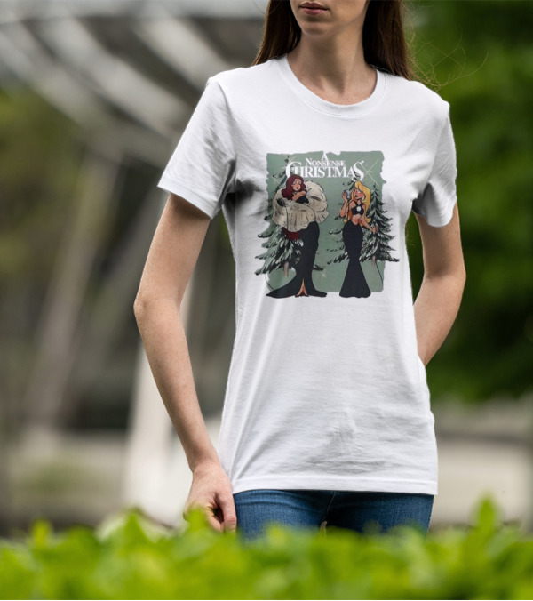 Chappell Sabrina A Nonsense Christmas Glamorous Holiday Scene T-Shirt