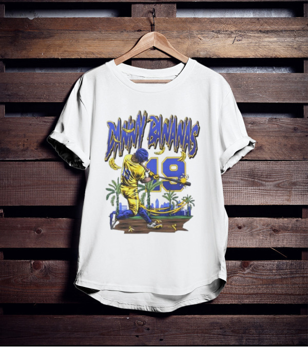 Danny Bananas 19 Savannah Bananas Baseball Cartoon T-Shirt