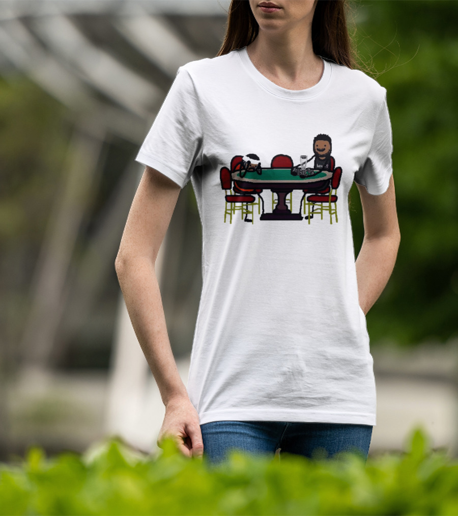 Giannis Antetokounmpo Milwaukee Bucks Poker Table Scene T-Shirt