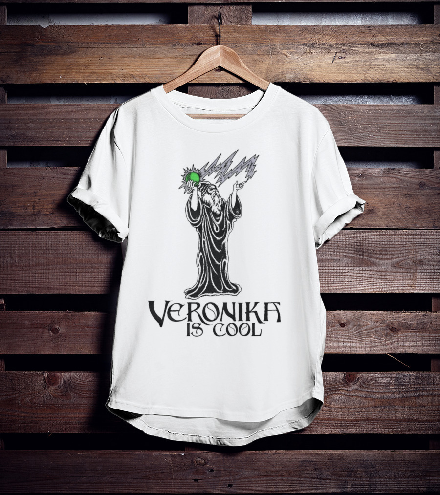 Veronika Is Cool Wizard Lightning Magic T-Shirt