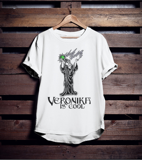 Veronika Is Cool Wizard Lightning Magic T-Shirt