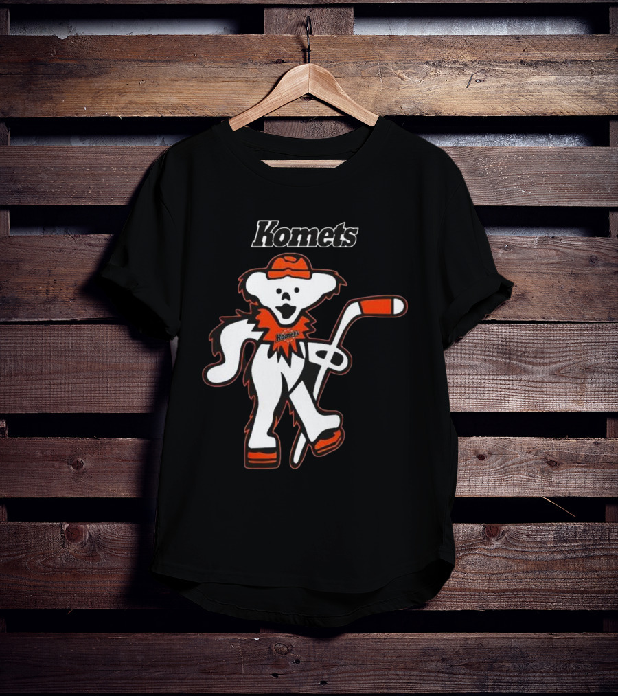 Komets Grateful Dead Hockey Bear Fan Night T-Shirt