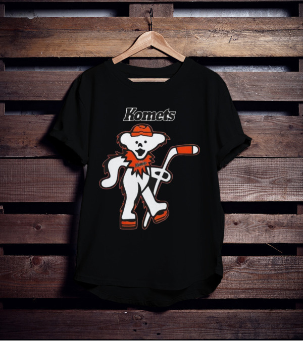 Komets Grateful Dead Hockey Bear Fan Night T-Shirt