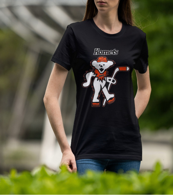 Komets Grateful Dead Hockey Bear Fan Night T-Shirt
