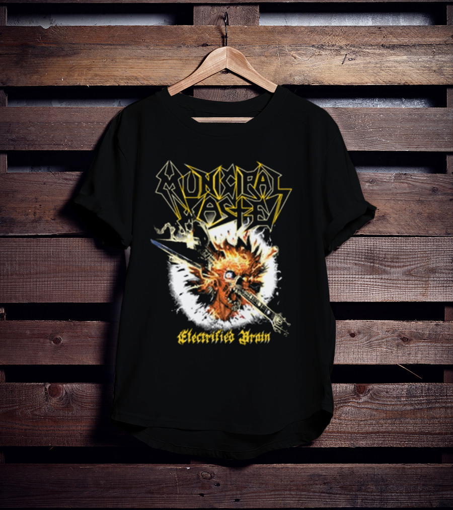 Municipal Waste Electrified Brain Explosive Head T-Shirt
