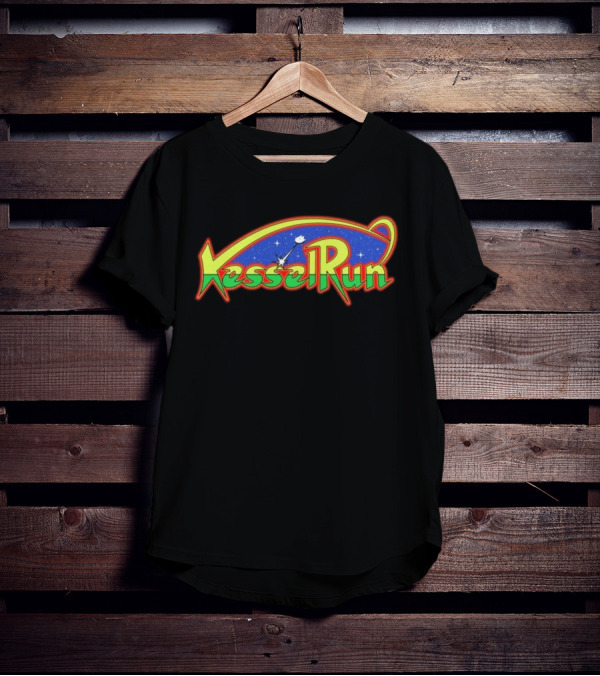Kessel Run Galaga Mashup Retro Space Adventure T-Shirt