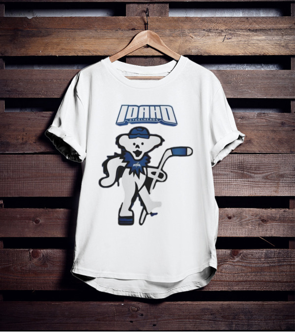 Idaho Steelheads Grateful Dead Hockey Bear 2025 T-Shirt