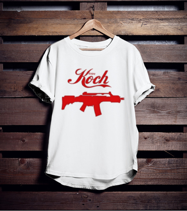 Enjoy Koch Heckler And Koch Coca Cola Style Red Gun T-Shirt
