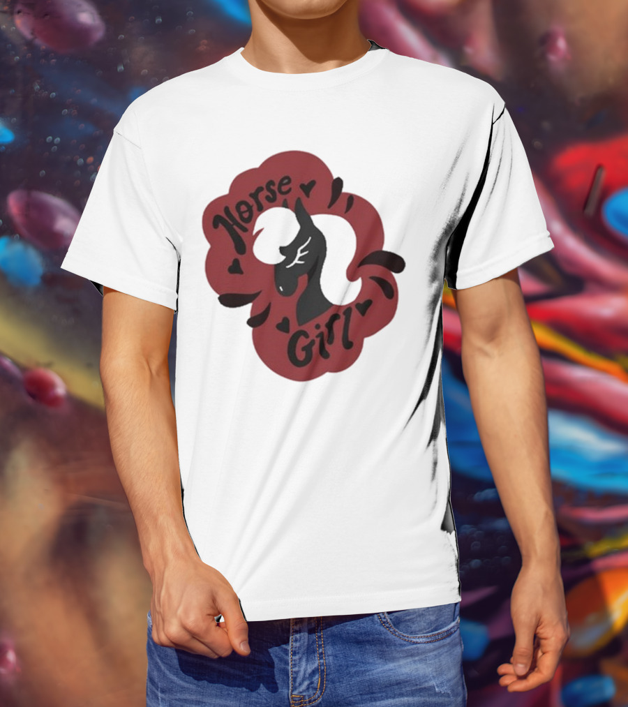 Norse Girl Horse Girl Sharkrobot T-Shirt