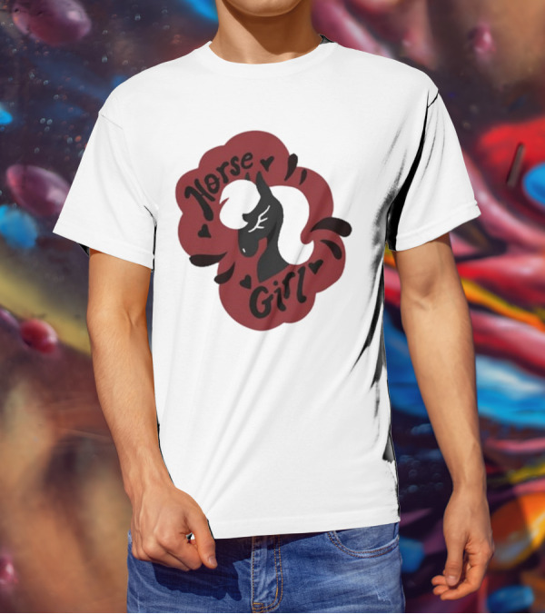 Norse Girl Horse Girl Sharkrobot T-Shirt