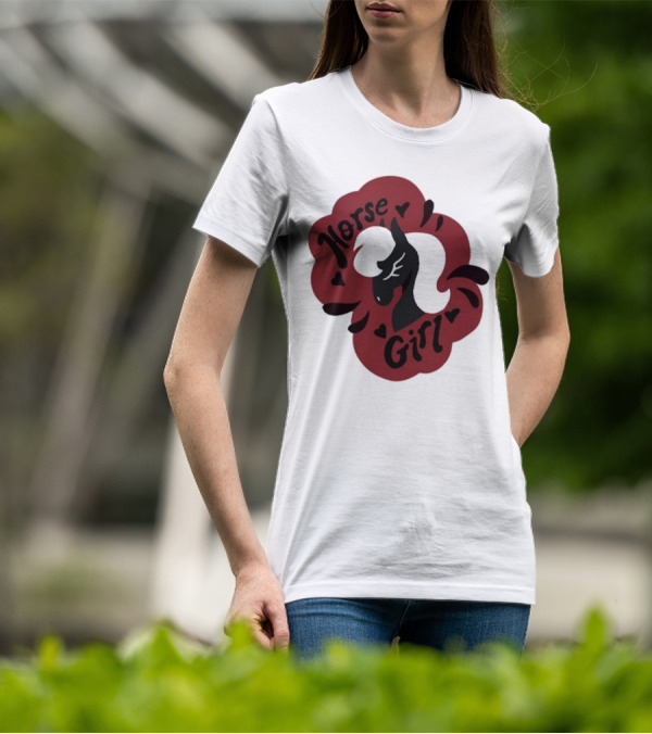 Norse Girl Horse Girl Sharkrobot T-Shirt