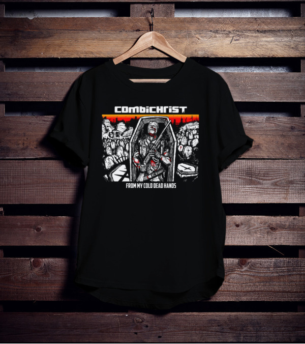 Combichrist From My Cold Dead Hands Zombie Apocalypse Graveyard Scene T-Shirt