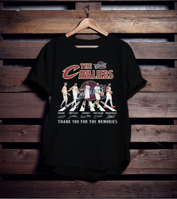 The Cavaliers Cleveland Cavaliers Basketball Signature Thank You For The Memories Dean Wade Jarrett Allen Evan Mobley Darius Garland Donovan Mitchell T-Shirt