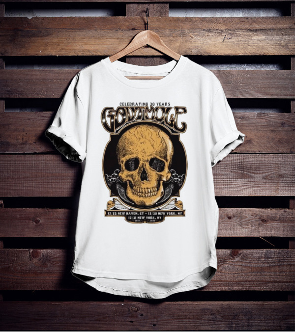 Celebrating 30 Years Gov’t Mule Skull Design Dec 28 New Haven CT Dec 30-31 New York NY T-Shirt