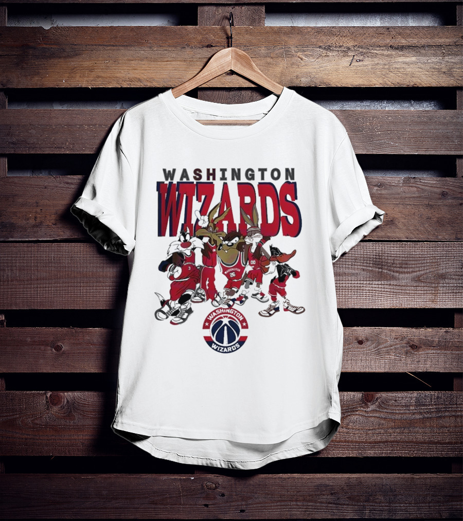 Washington Wizards NBA Basketball Looney Tunes Characters T-Shirt