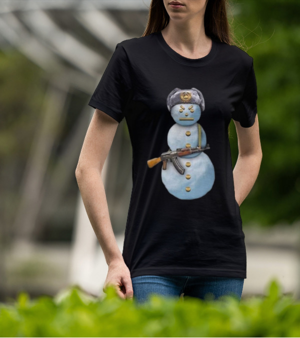 Jpegmafia Snowman Soviet Hat AK-47 Iconic T-Shirt