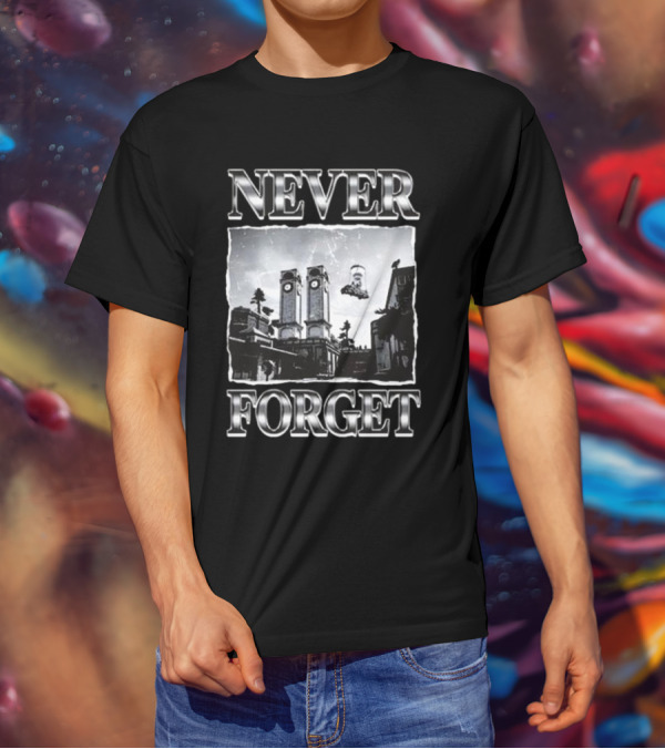 Never Forget Back To The Future Clock Tower Iconic Scene T-Shirt