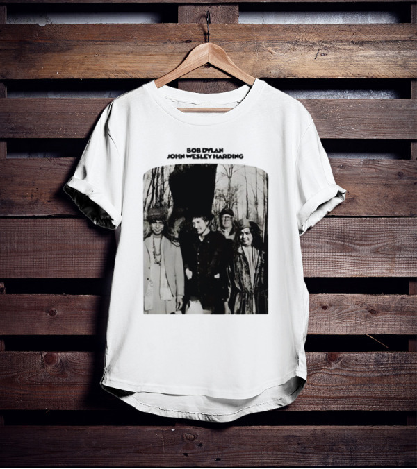 Bob Dylan John Wesley Harding Album Cover Image T-Shirt