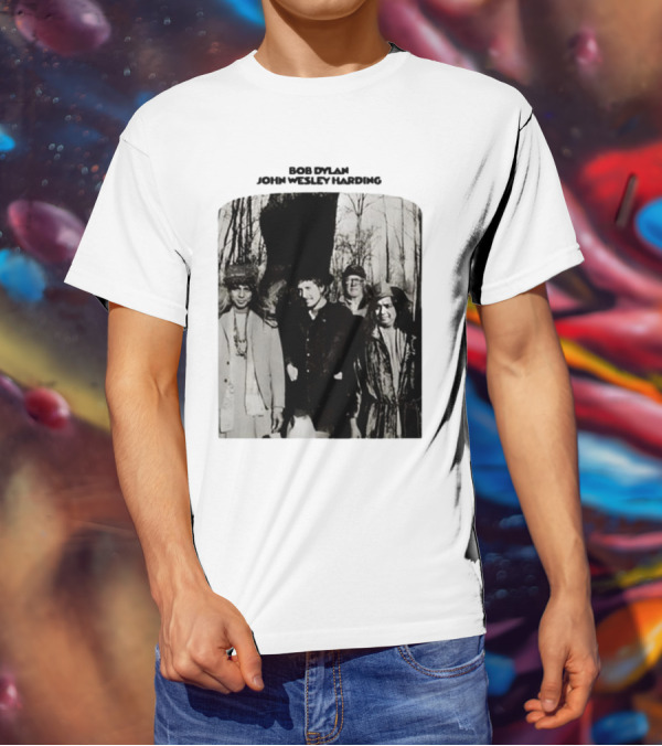 Bob Dylan John Wesley Harding Album Cover Image T-Shirt