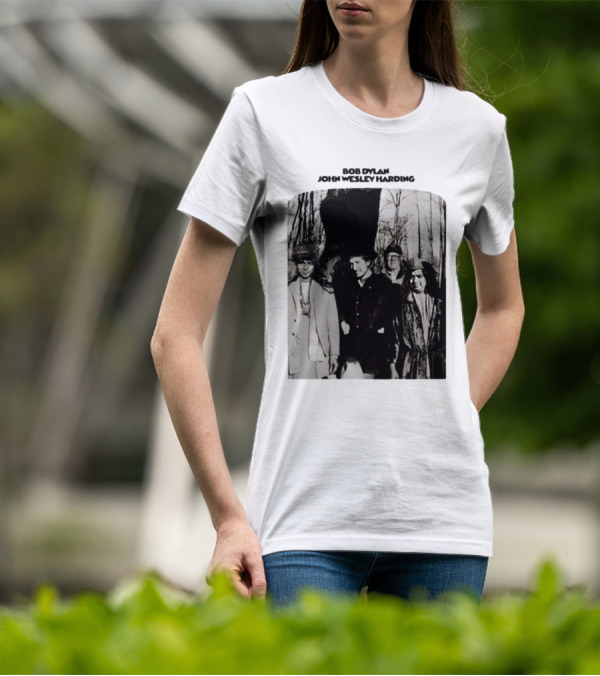 Bob Dylan John Wesley Harding Album Cover Image T-Shirt