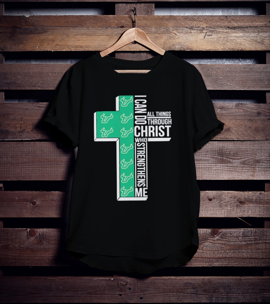 South Florida Bulls Christian Faith Empowerment With Cross T-Shirt