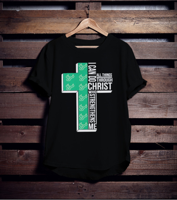 South Florida Bulls Christian Faith Empowerment With Cross T-Shirt