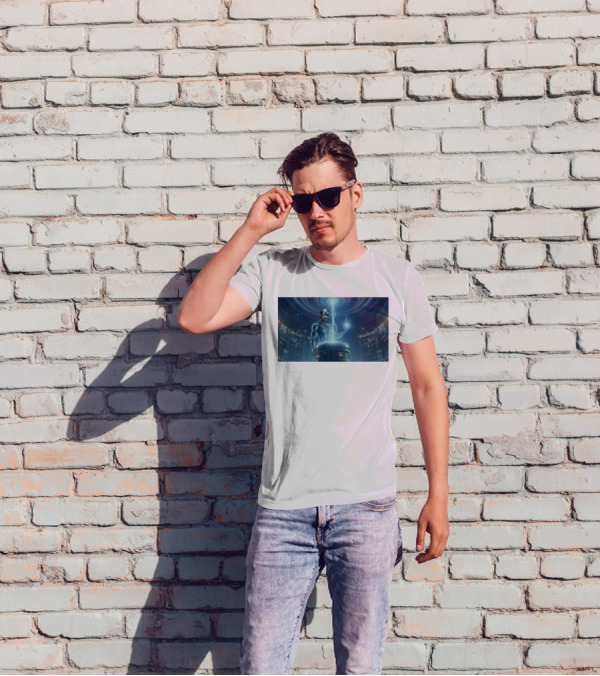 0Xerrl George Droyd Reactor Cybernetic Energy Power Core T-Shirt