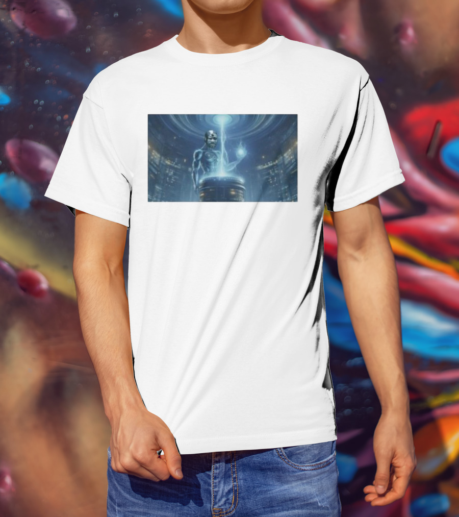 0Xerrl George Droyd Reactor Cybernetic Energy Power Core T-Shirt