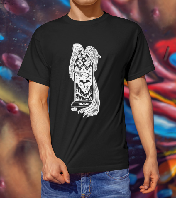 Chloe Lee Mystical Reaper Portal Night Sky Realm T-Shirt