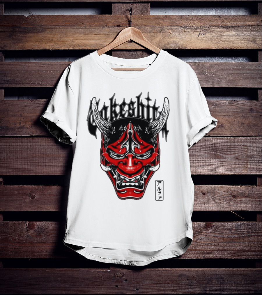 Konosuke Takeshita Demon Mask Alpha Kanji Triblend T-Shirt
