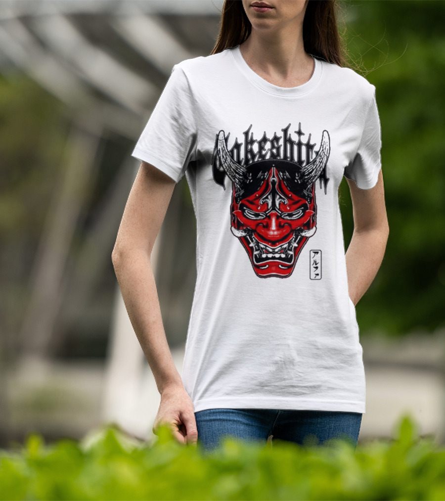 Konosuke Takeshita Demon Mask Alpha Kanji Triblend T-Shirt