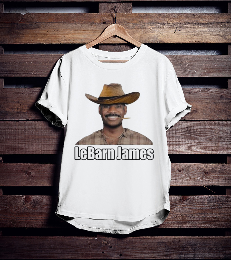 Lebron James Lebarn James Cowboy Hat Mustache T-Shirt