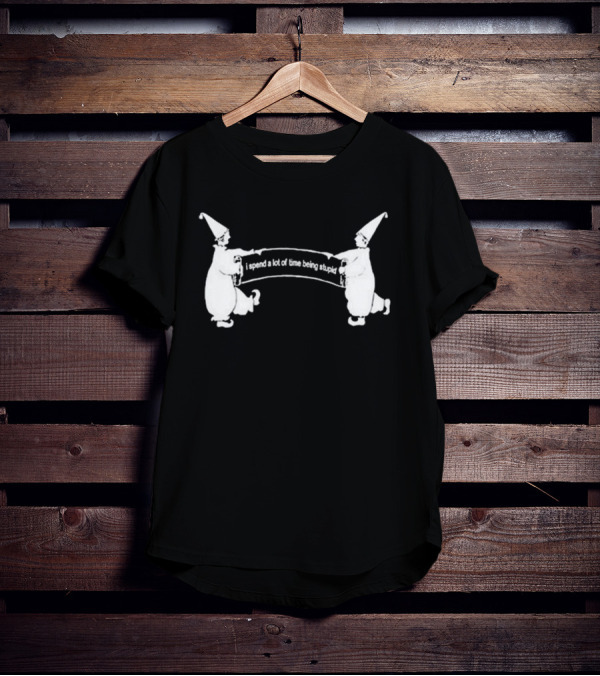 Dogecore I Spend A Lot Of Time Being Stupid Clown Aesthetic T-Shirt