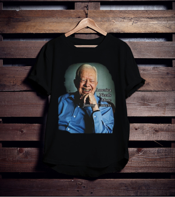 Norbert Leo Butz America Needs More Jimmy Carters Image With Smiling Elderly Man In Blue T-Shirt