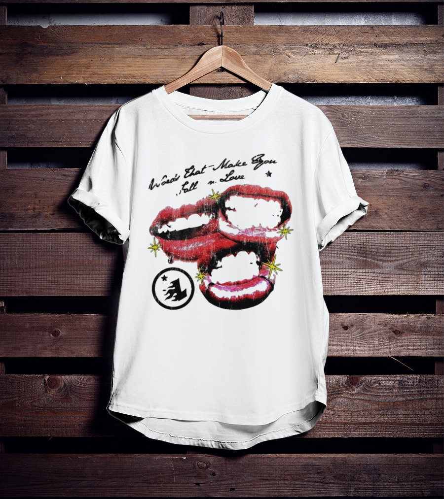 Lonely Hearts Club Words That Make You Fall In Love Lips Stars T-Shirt