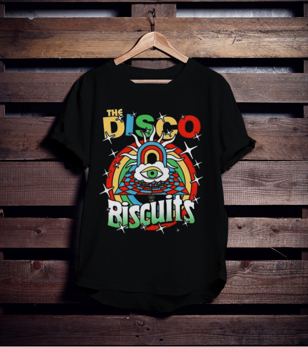 The Disco Biscuits Eye Pyramid Starburst NYE 2025 T-Shirt