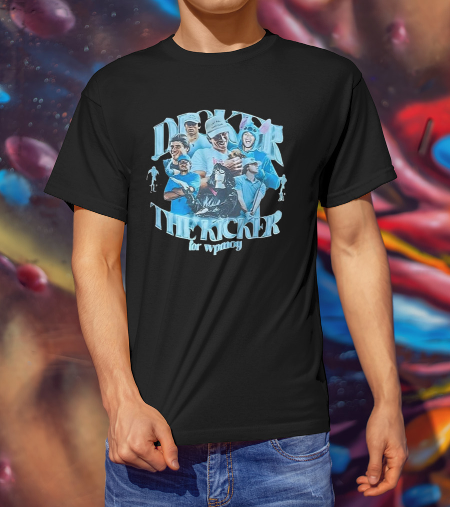 Dicker The Kicker For Wpmoy Featuring Justin Herbert Chargers T-Shirt