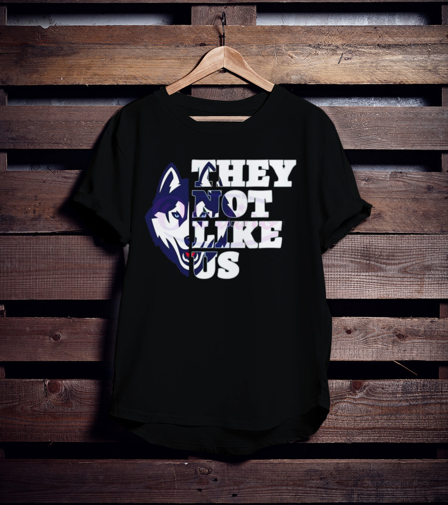 UConn Huskies They Not Like Us College Football 2025 T-Shirt