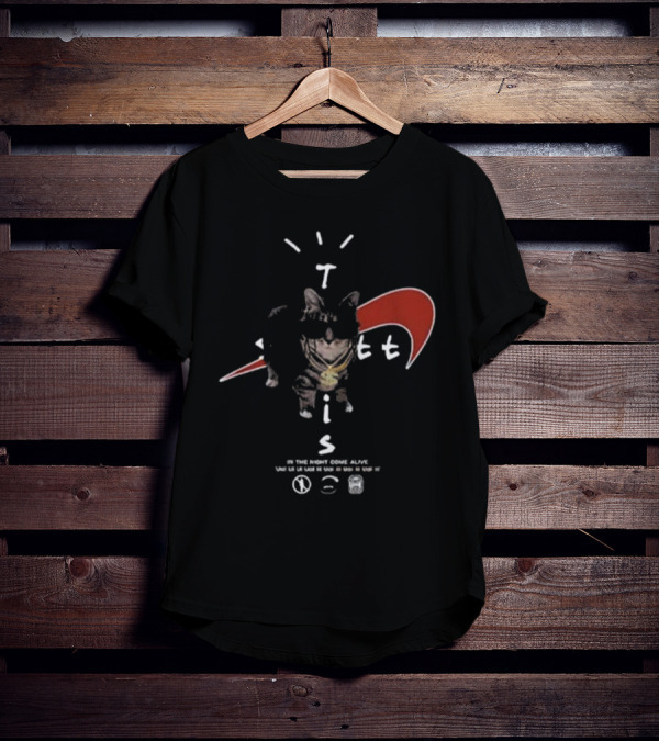 Travis Scatt Oiiaa Oiiaa Cat 2025 In The Night Come Alive T-Shirt
