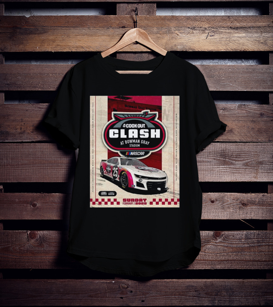 Cook Out Clash NASCAR February 2 2025 Bowman Gray Stadium Winston-Salem North Carolina T-Shirt